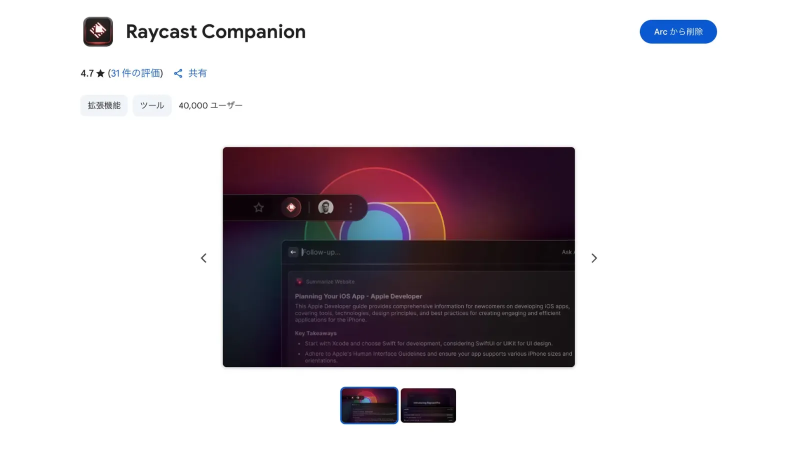 Raycast Companion